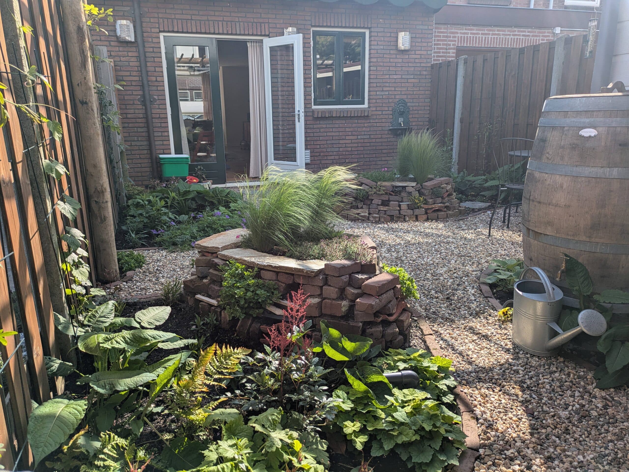 Tuinontwerp van steen naar groen